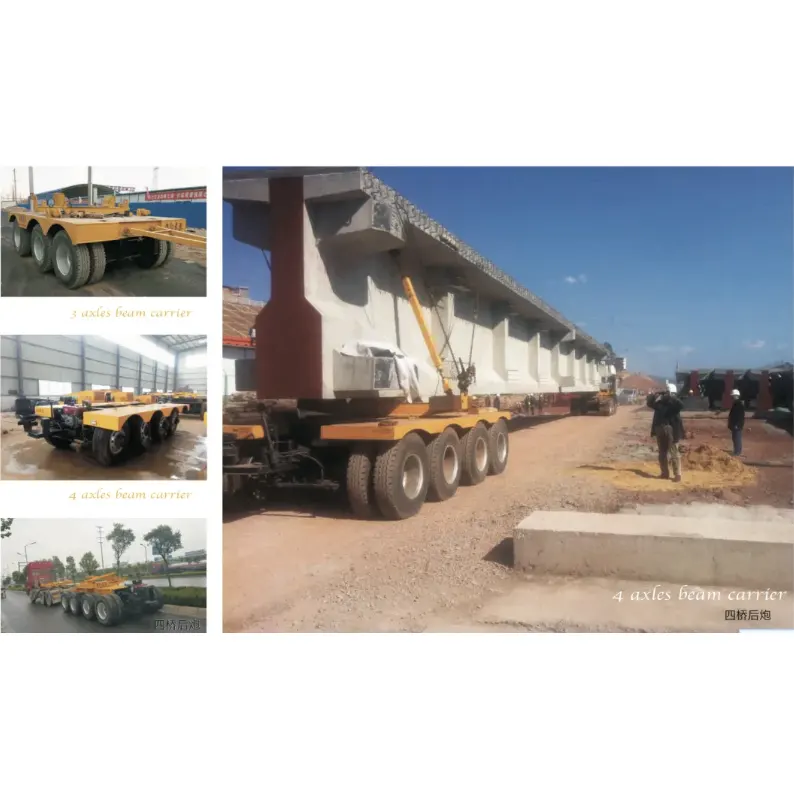 12.4m 3-axel platthalvtrailer