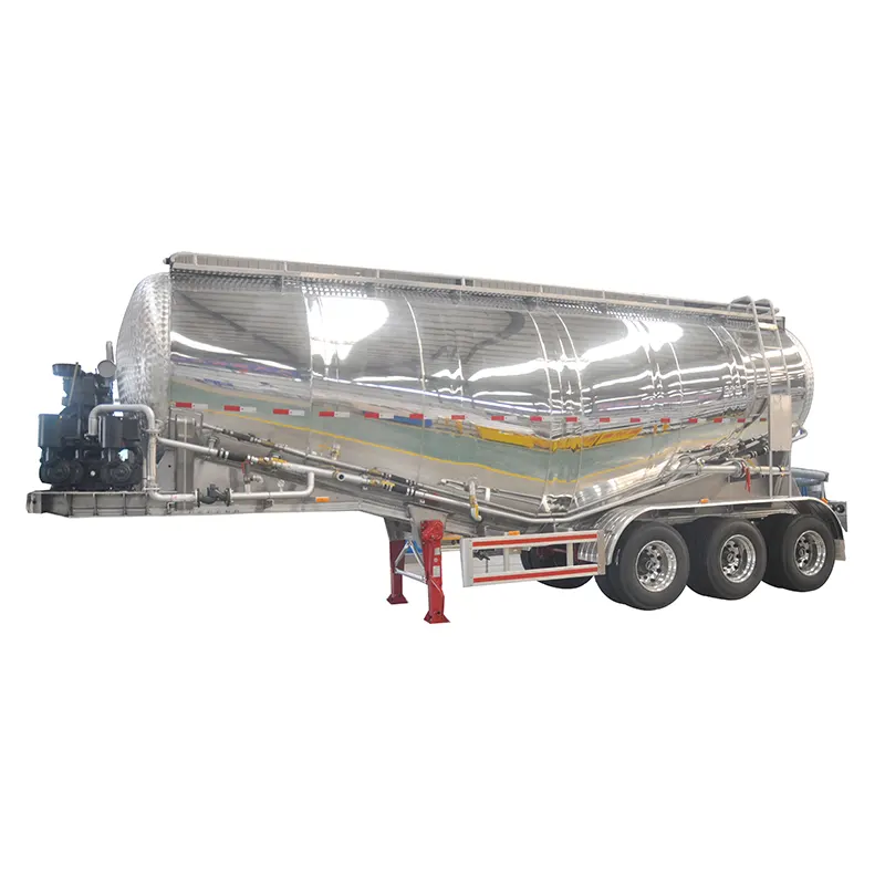 40cbm Bulk Cement Tanker Semi Trailer med 42kw Power System