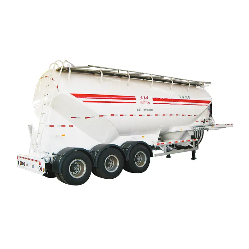 45cbm Bulk Cement Silo Tanker Semi Trailer V Typ med 42kw Power System