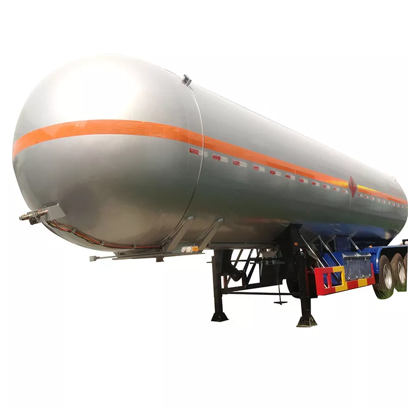 50cbm 3-axlad Lpg Tanker Trailer med Asme Standard