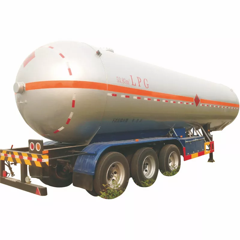 50cbm 3-axlad Lpg-tank semitrailer med 50cbm kapacitet Fuwa-axel